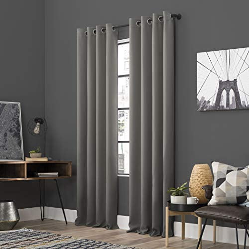 Sun Zero Barrow Energy Efficient Grommet Curtain Panel 54 x 84 Stone Sun Zero Barrow Energy Efficient Grommet Curtain Panel 54 x 84 Stone